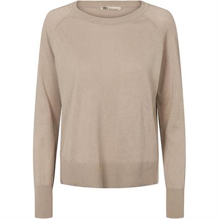 PBO Bekka knit sweater - Light taupe 